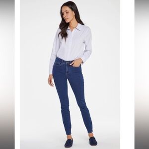 NYDJ Ami Skinny Jeans in Petite Women’s Size 2P Quinn Blue Denim NWT